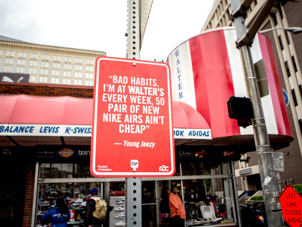 Rap Quote at Walter's Clothing